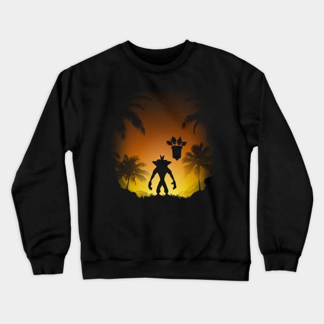 Protector of the Island Crewneck Sweatshirt by ddjvigo